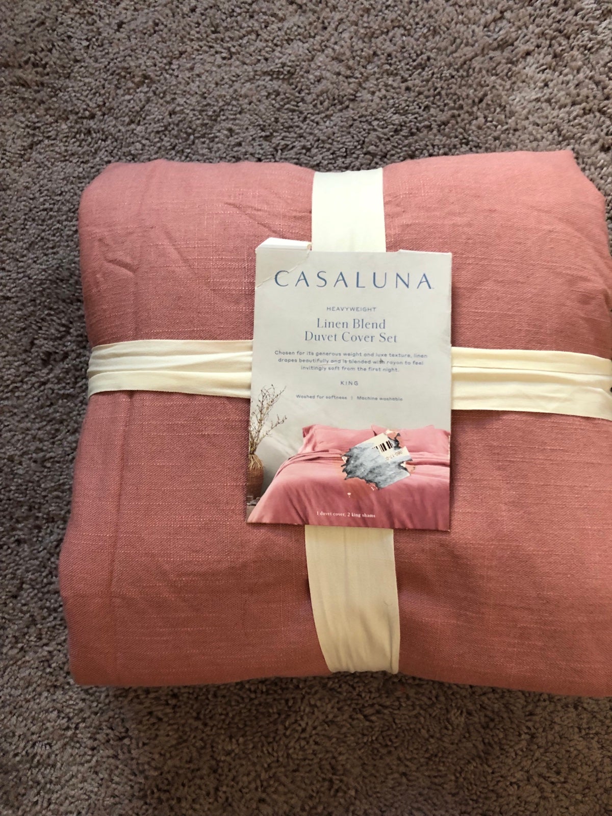 Casaluna Heavyweight linen blend duvet set