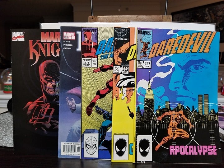 Daredevil #227 & #232 Miller/DD #273 JRJR/Marvel Knights Tour Book Quesada VF