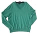 Brooks Brothers Teal 100% Combed Cotton VNeck Sweater Size Large V Neck