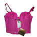 Baby Phat NWT Womens XS Pink Lace Bralette Bustier