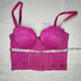 Baby Phat NWT Womens XS Pink Lace Bralette Bustier