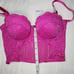 Baby Phat NWT Womens XS Pink Lace Bralette Bustier