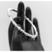 925 STERLING BRACELET, bangle, handmade, primitive style, 25.6 grams, 2 1/2