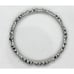 925 STERLING BRACELET, bangle, handmade, primitive style, 25.6 grams, 2 1/2