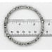 925 STERLING BRACELET, bangle, handmade, primitive style, 25.6 grams, 2 1/2