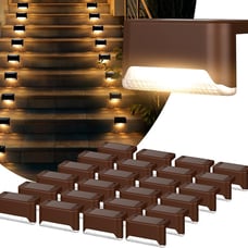 Solar Deck Lights Outdoor,24 Pack Solar Deck Lights