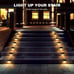 Solar Deck Lights Outdoor,24 Pack Solar Deck Lights