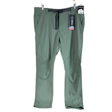 NEW Wrangler ATG Mens Outdoor Pants 38x32 Green Stretch Nylon Blend Belted