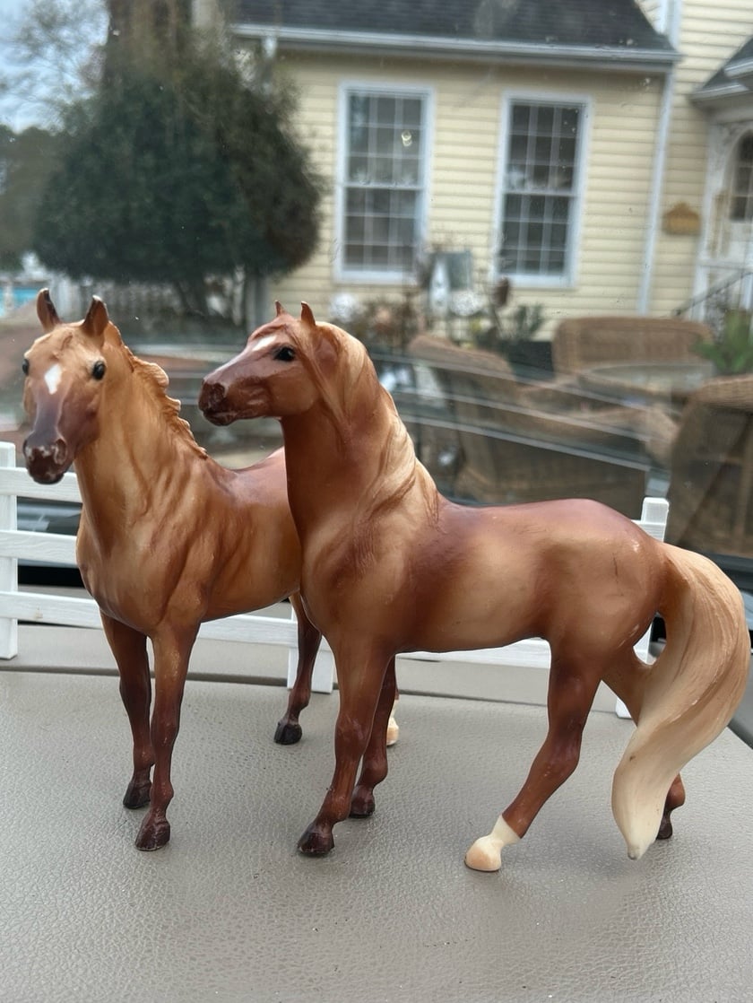 BREYER HORSES, STALLION & MARE, both Vintage Originals