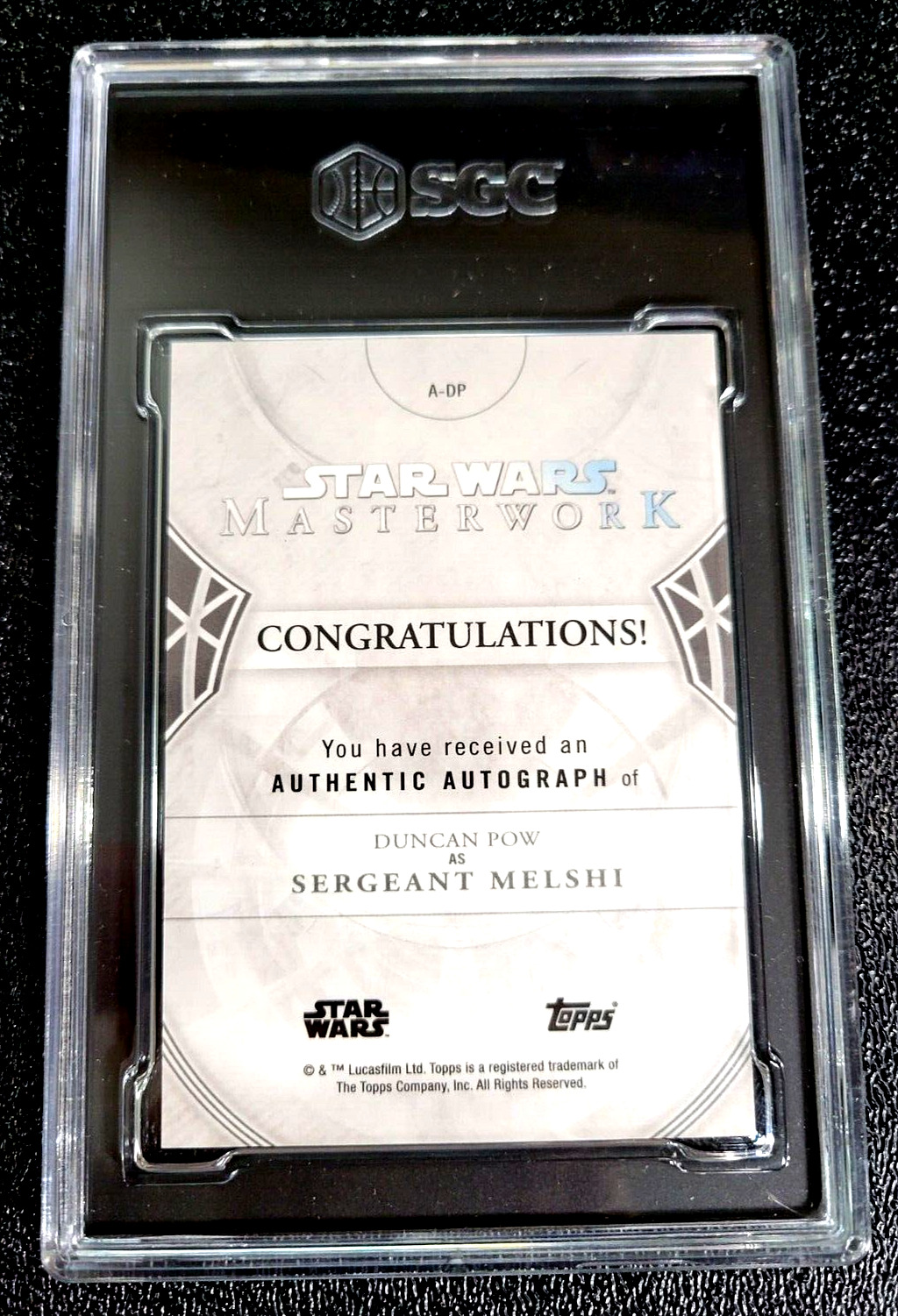 SGC 9.5 2018 ANNA GRAVES AS SUGI STAR WARS TOPPS BOUNTY HUNTERS AUTO G5837