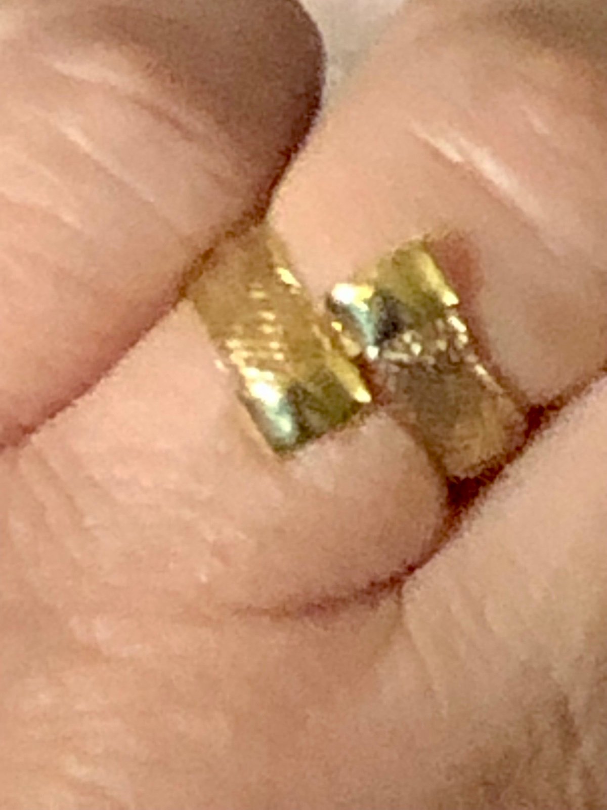 14K Solid Yellow Gold Adjustable Size 8 - 10 Ring