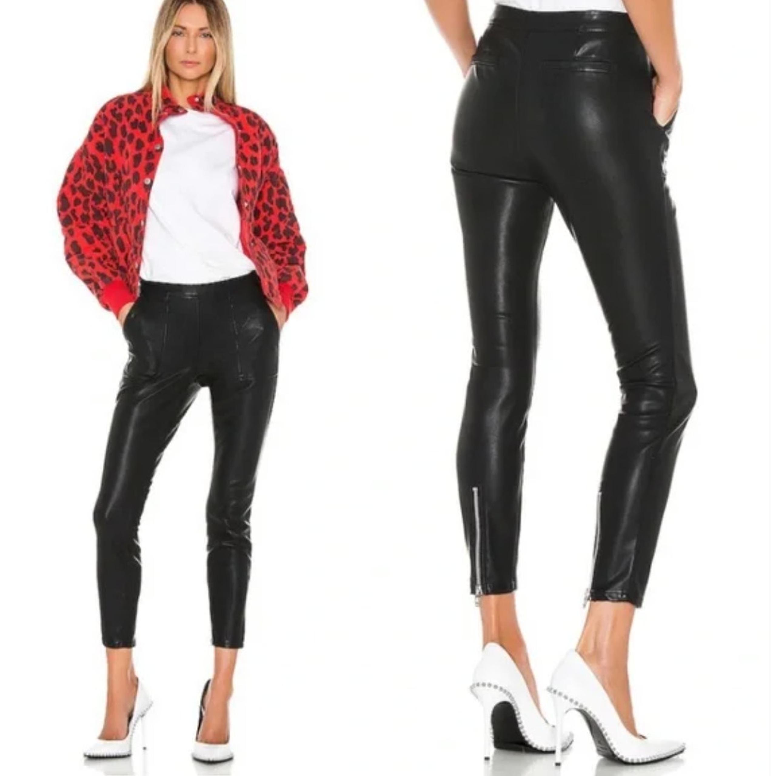 BLANK NYC The Bond Black Vegan Leather Pants