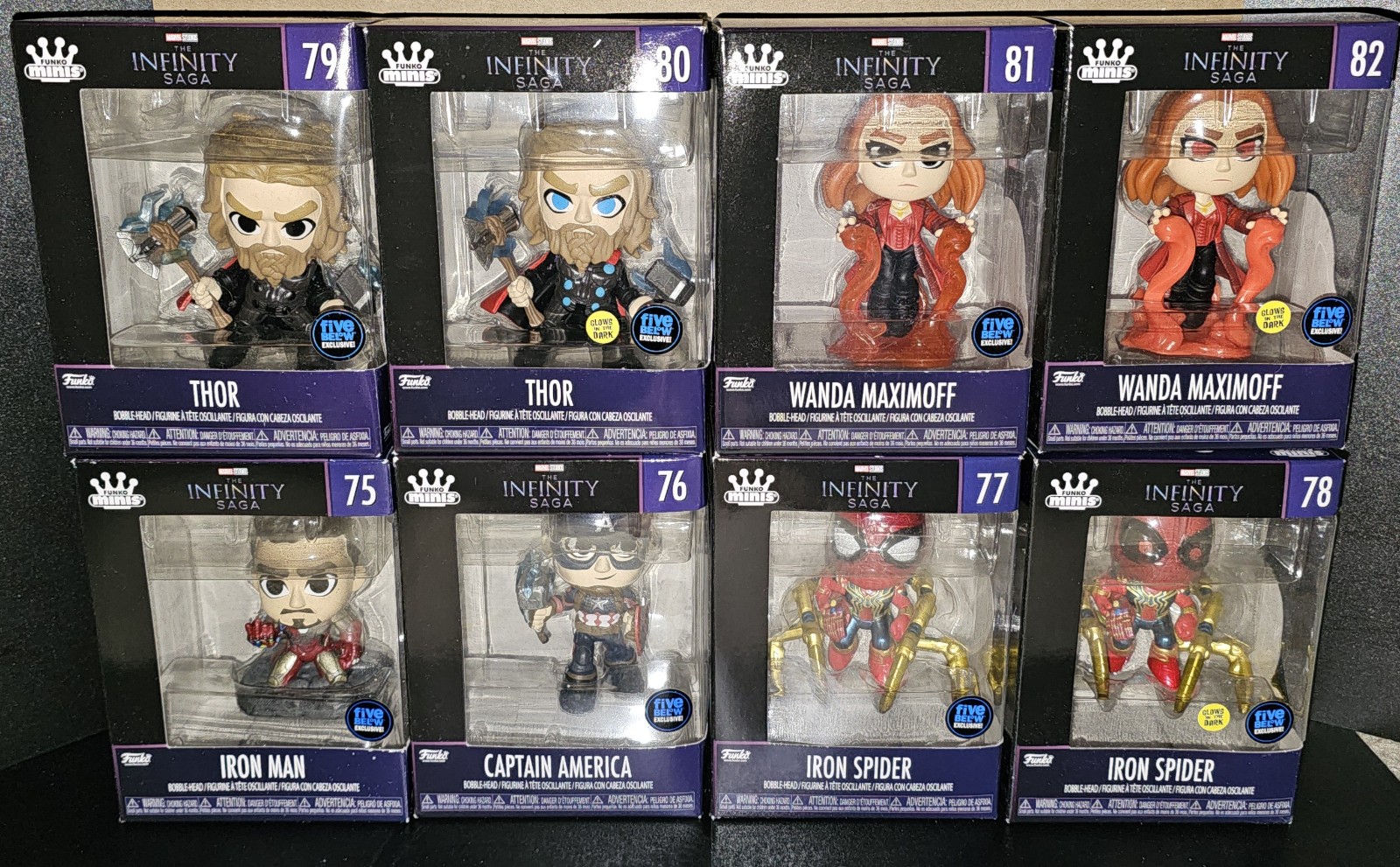 Funko Mini Vinyl Figure - Marvel Infiniti Saga Avengers Full Set of 8 Figures