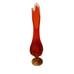Viking MCM Vintage Epic 6 Petal Persimmon Amberina 18.25 Swung Vase