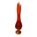 Viking MCM Vintage Epic 6 Petal Persimmon Amberina 18.25 Swung Vase