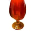 Viking MCM Vintage Epic 6 Petal Persimmon Amberina 18.25 Swung Vase