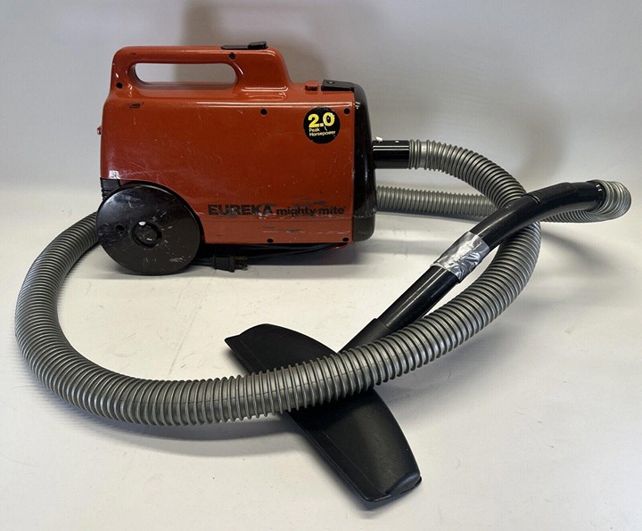 Eureka Mighty Mite 2.0 HP Orange Canister Vacuum Cleaner w/ Hose 3120B~ SEE DESC