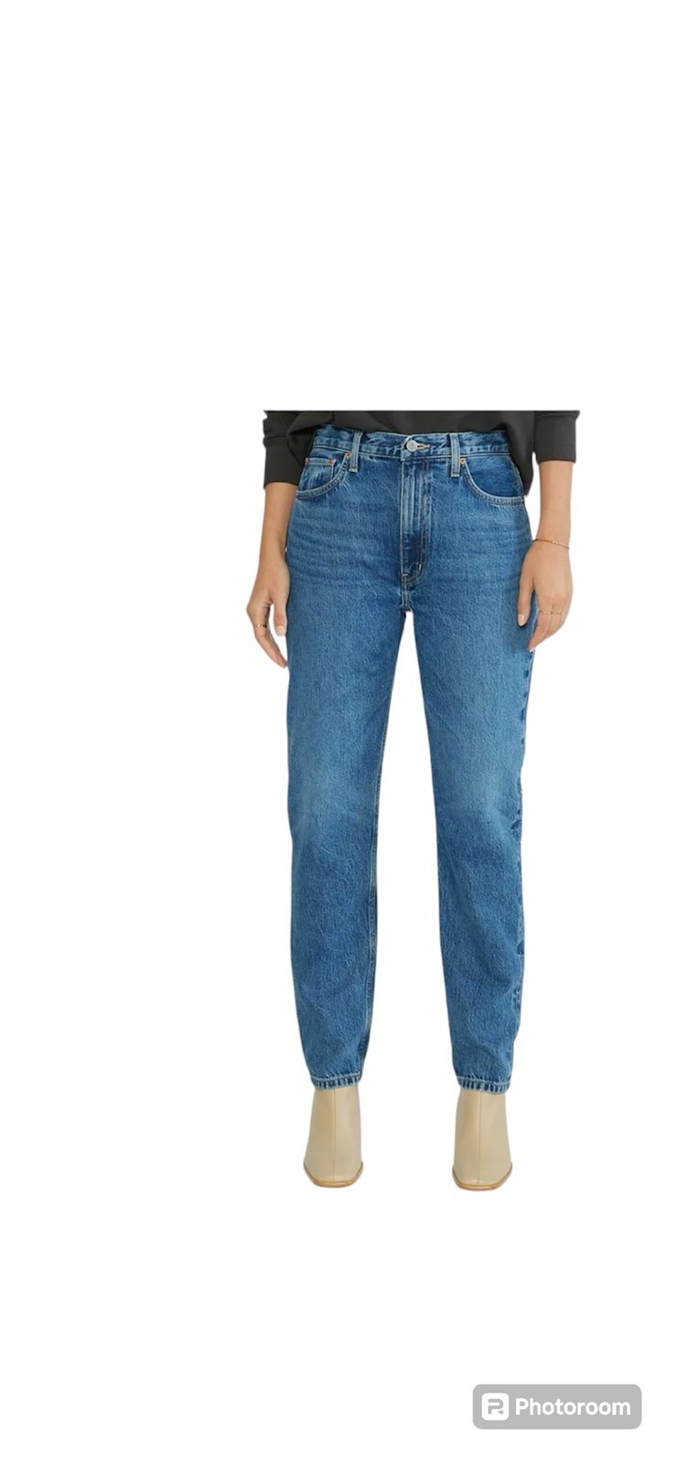 Etica Finn High Waist Slim Straight Jeans