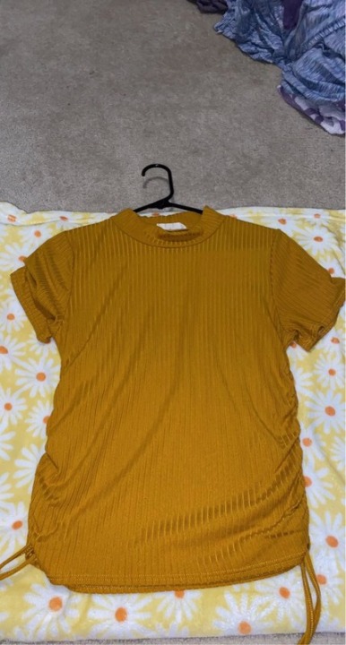 Mustard yellow shirt