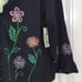 NWT Timberlea black embroidered beaded sweater