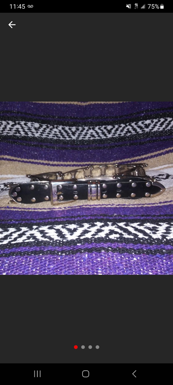 Vintage leather belt