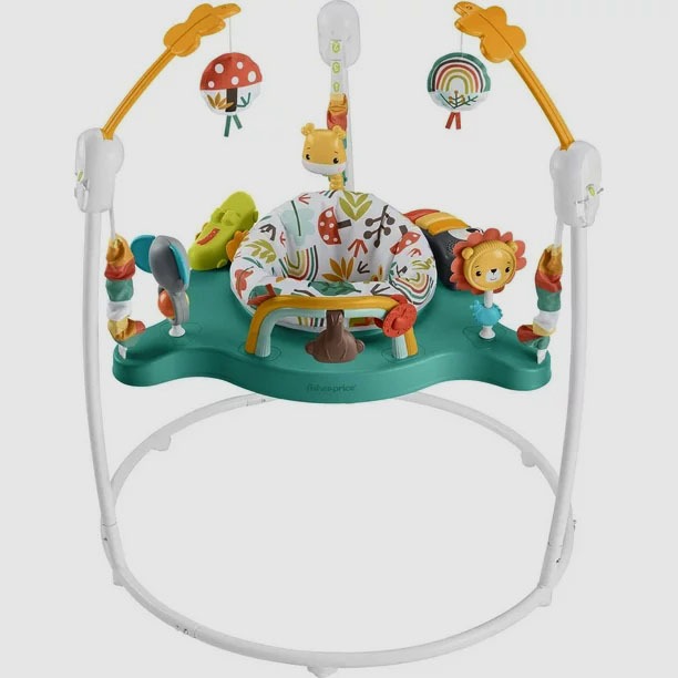 Fisher-Price Baby Bouncer Whimsical Forest Jumperoo Activity Center with Music a