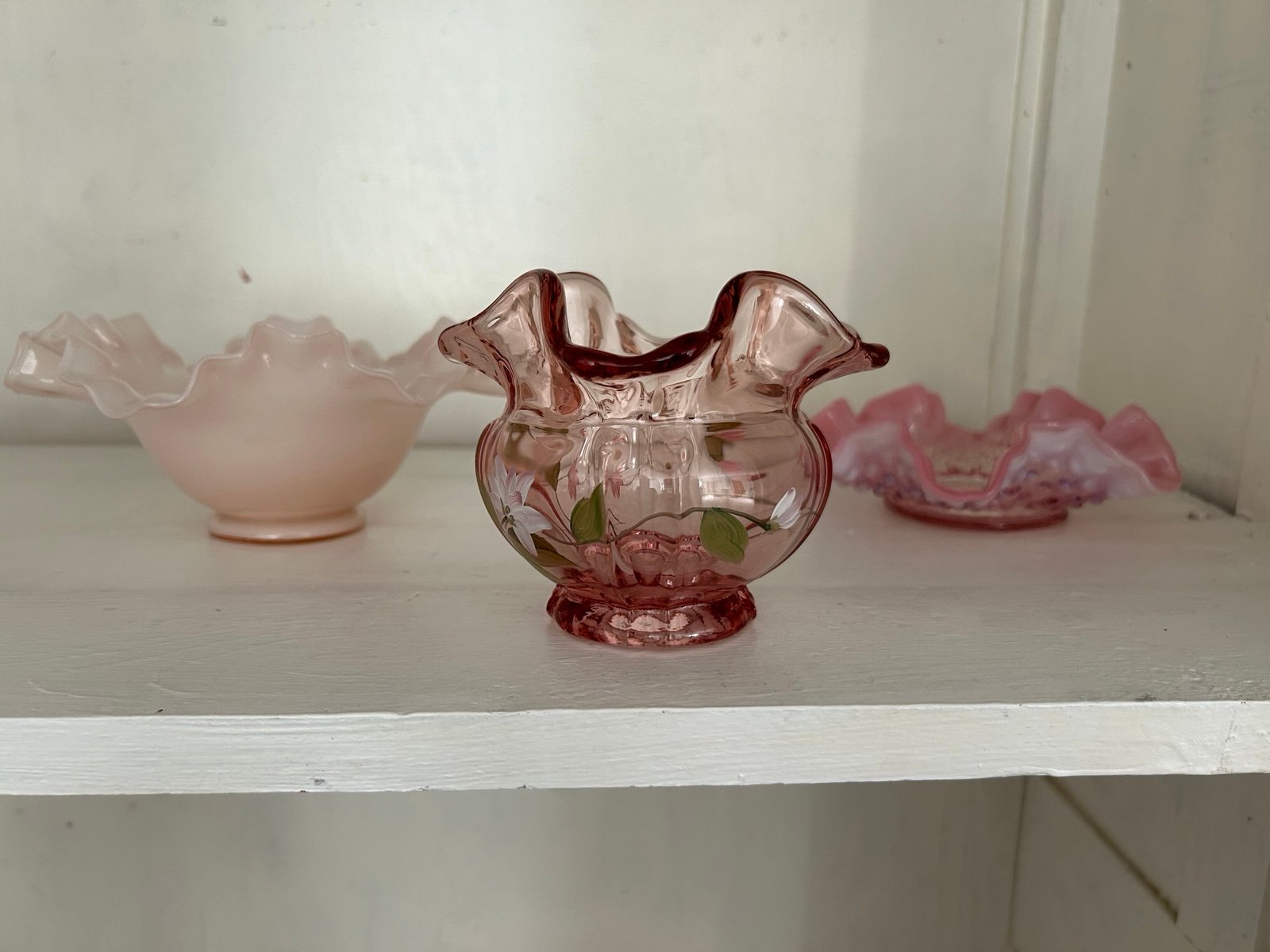 Fenton pink glass bundle