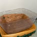 Vintage Longaberger 1998 Large Picnic Basket w/ Green Ruffle Liner Plastic liner