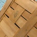 Vintage Longaberger 1998 Large Picnic Basket w/ Green Ruffle Liner Plastic liner