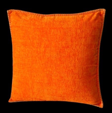 NEW Oversize throw Pillow, 20 by 20 inches, Orange