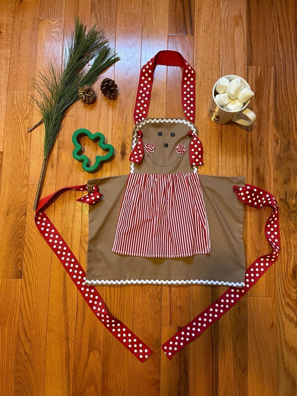 Girls Gingerbread Apron