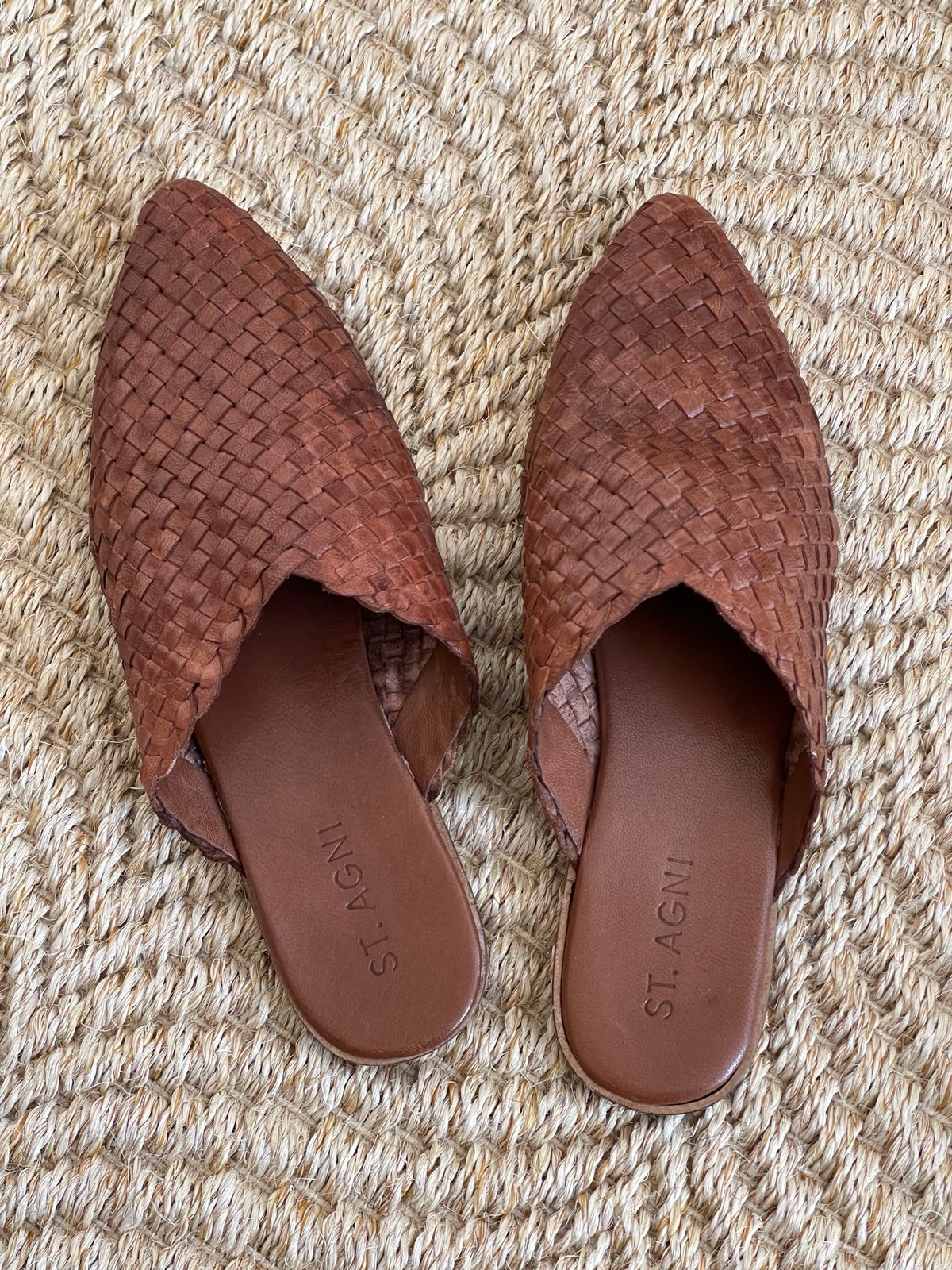 st. agni leather mules