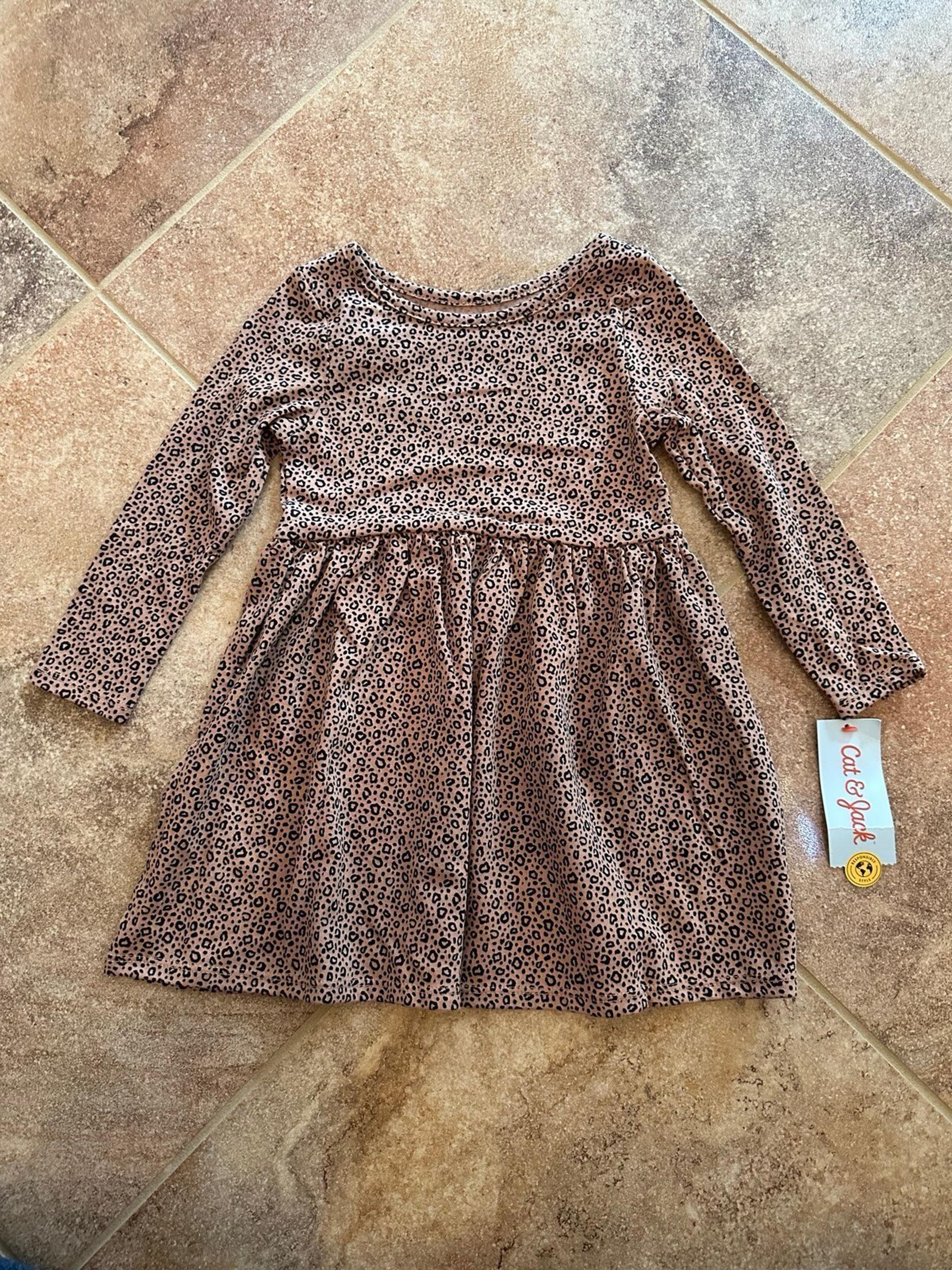 Cat & Jack Girls Cheetah Print Dress Size 2T Brand New!