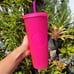 Starbucks Pink Studded & Stainless Steel