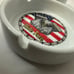 Lot of 3 vintage Harley Davidson ceramic Ashtarys o