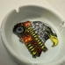 Lot of 3 vintage Harley Davidson ceramic Ashtarys o