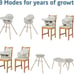 Maxi-Cosi Moa 8-in-1 High Chair - Oat (B4)