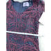 JS Collections V-Neck Blue Maroon Lace Dress Size 10 NWT
