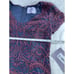 JS Collections V-Neck Blue Maroon Lace Dress Size 10 NWT