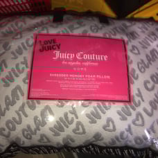 ❤️ juicy couture shredded memory foam bed pillow