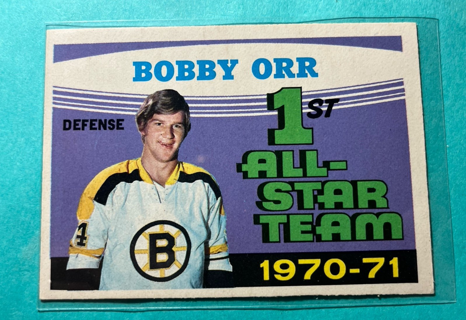 Vintage mint 1971-72 Bobby Orr O-Pee-Chee #251 1st All-Star Team 1970-71 Boston