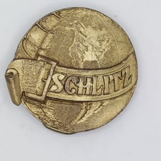 Schlitz Beer Belt Buckle Vintage Globe