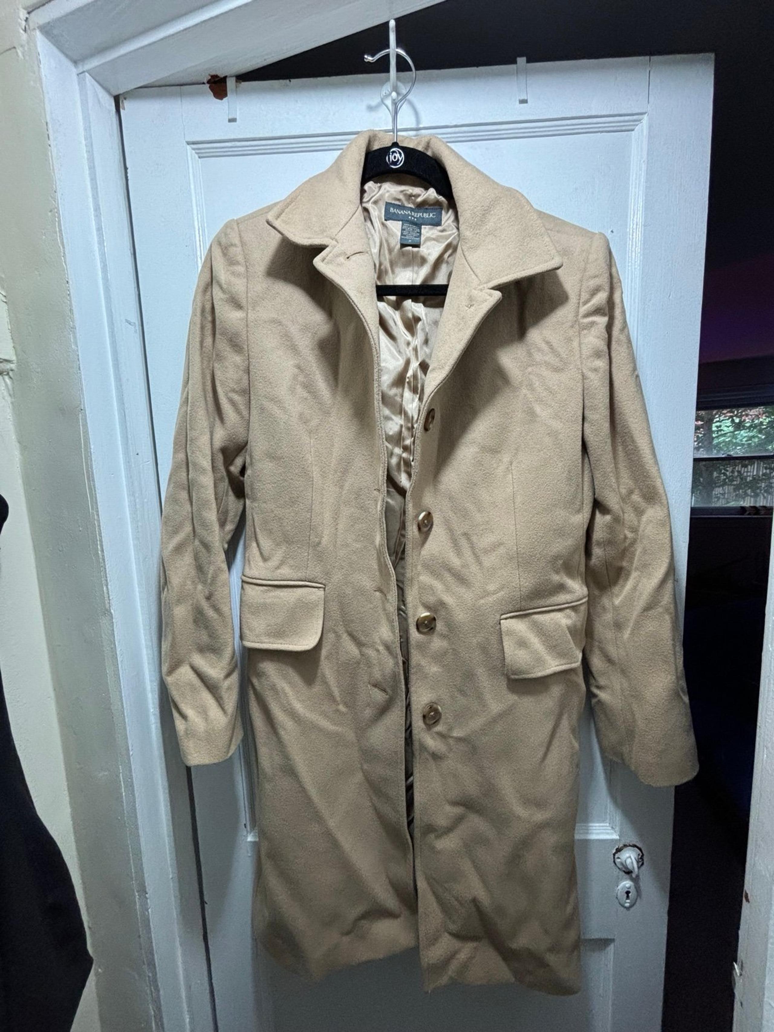Banana Republic Long Wool Dress Coat