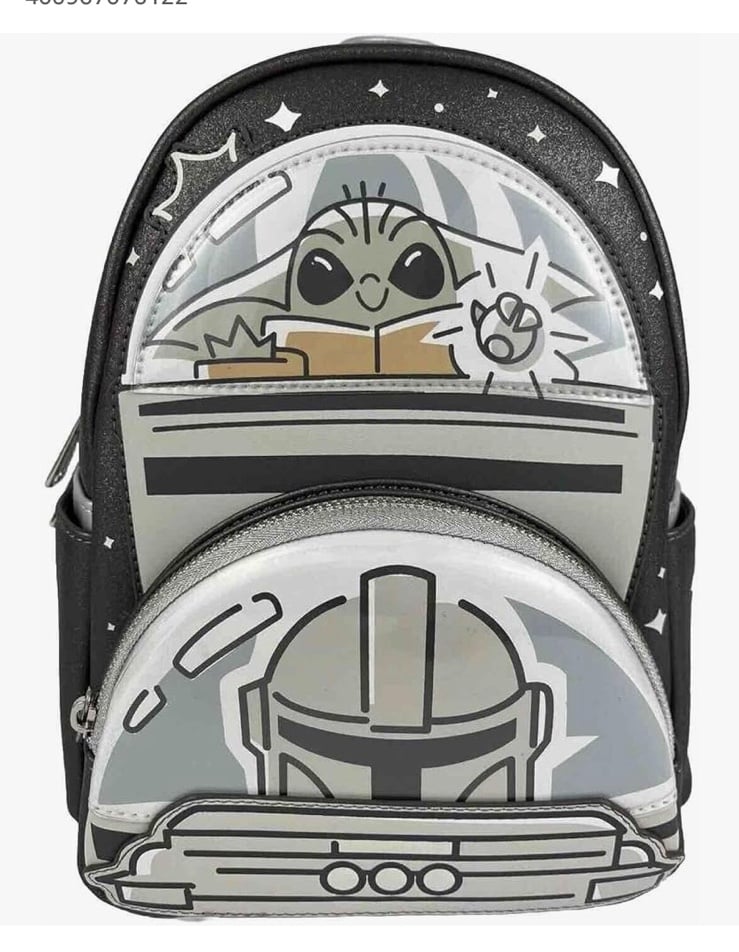 Disney 2024 The Mandalorian Baby Yoda Backpack Bag Loungefly Brand new