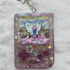 Butterfree resin gameboy keychain