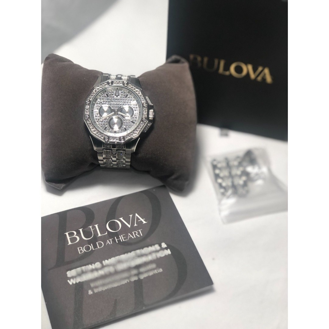 Men's New Bulova Octavia Crystal Watch