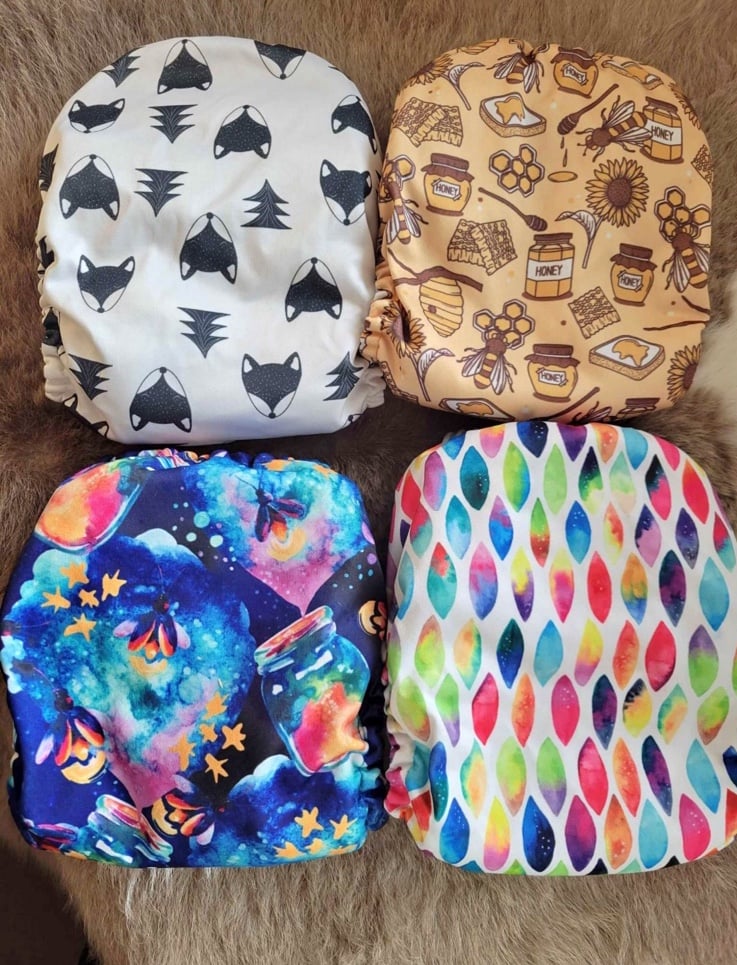 Girls cloth diapers