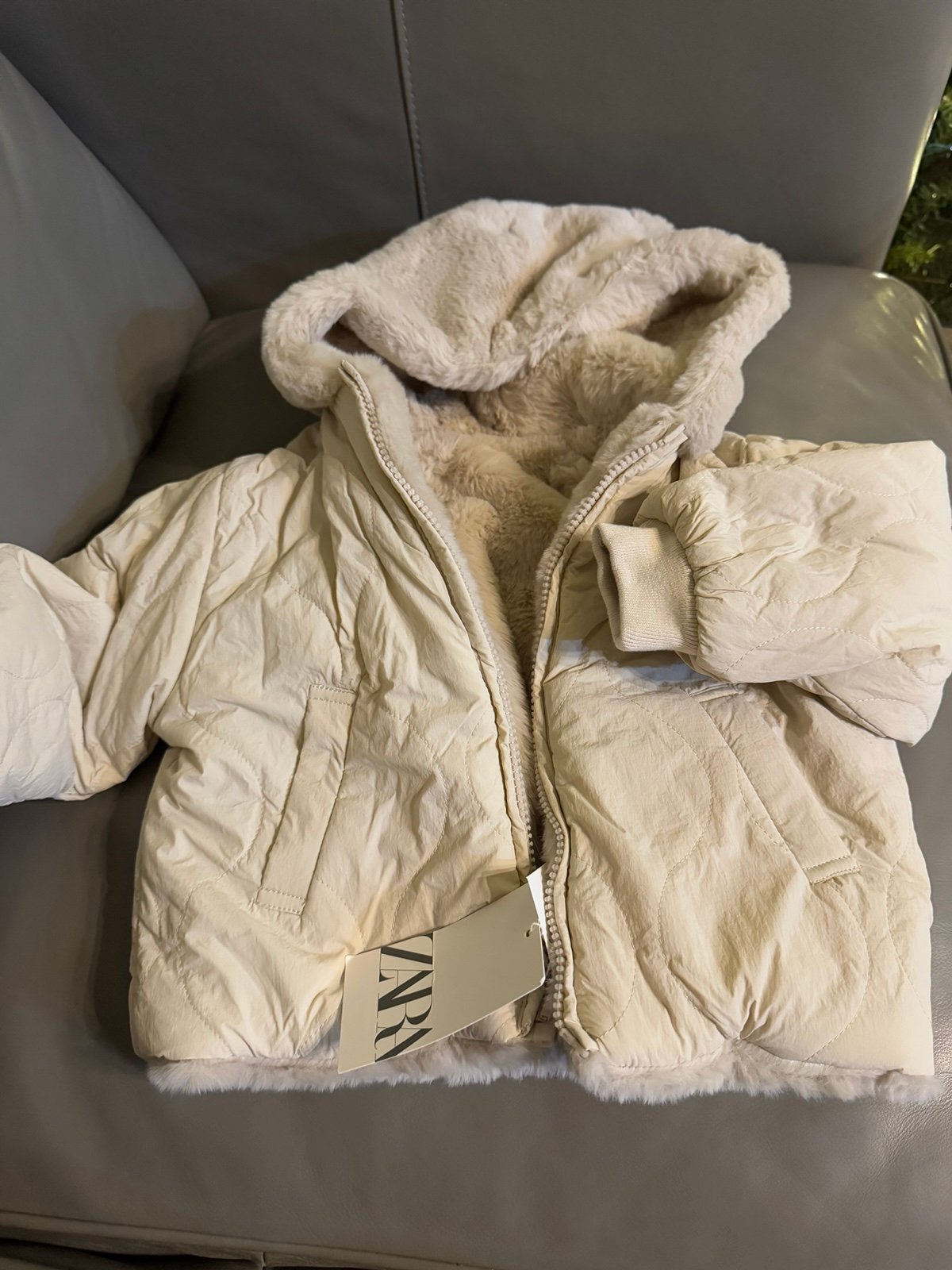 Zara new reversible jacket 18/24m