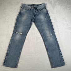 Denham Razor Men Jeans Slim Fit Straight Leg Denim Size W 32 L 28 Button Fly