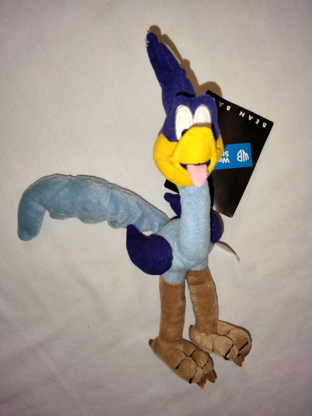 Vintage 1998 Roadrunner Bird 11 Bean Bag Plush Warner Bros Studio Store NEW